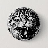 Bewitched Tabby Ronde Button 5,7 Cm (Voorkant)
