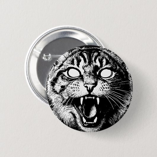 Bewitched Tabby Ronde Button 5,7 Cm (Voorkant /achterkant)