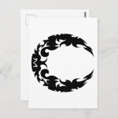 Bewitching Black Crescent Moon Silhouette Briefkaart (Voorkant / Achterkant)