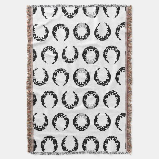 Bewitching Black Crescent Moon Silhouette Deken (Voorkant Verticaal)