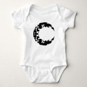 Bewitching Black Crescent Moon Silhouette Romper (Voorkant)