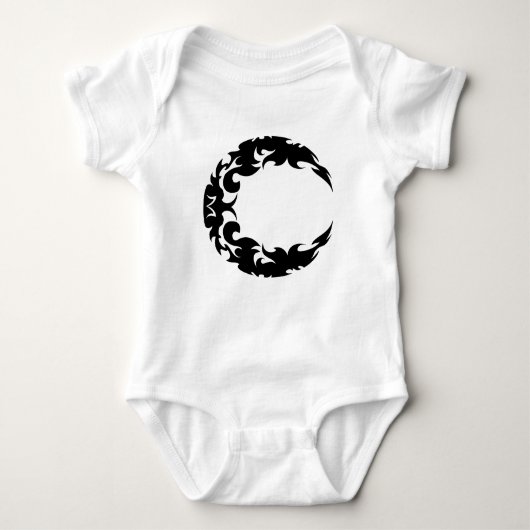 Bewitching Black Crescent Moon Silhouette Romper (Voorkant)