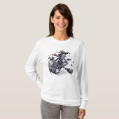 Bewitching Boost: een snelle Halloween-achtervolgi T-shirt (Voorkant volledig)