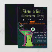 Bewitching Cocktails Halloween Party Uitnodiging (Voorkant / Achterkant)