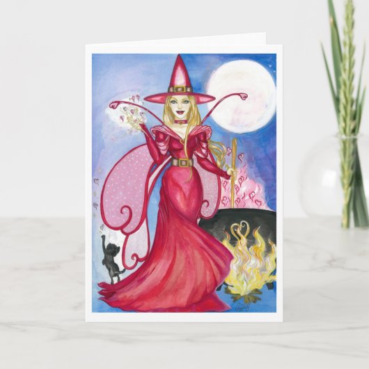 Bewitching Fairy Wenskaart (leeg van binnen) Feestdagen Kaart (Voorkant)