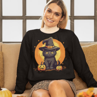 Bewitching Halloween Kitty Kat Trui