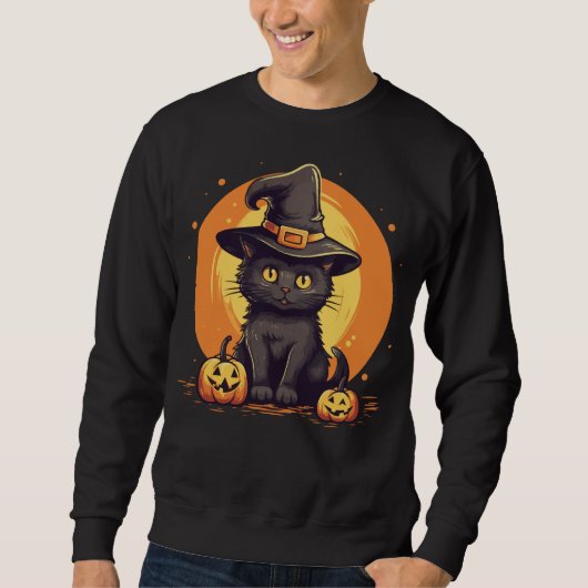 Bewitching Halloween Kitty Kat Trui (Voorkant)