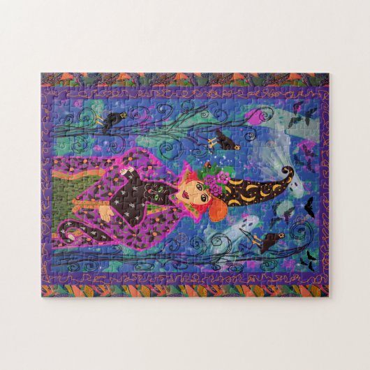 Bewitching Halloween nacht Legpuzzel (Horizontaal)