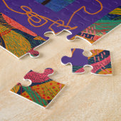 Bewitching Halloween nacht puzzel (Zijkant)