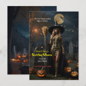 Bewitching Halloween Notitiekaartje (Voorkant / Achterkant)