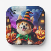 Bewitching Pup's Halloween Howl Papieren Bordje (Voorkant)