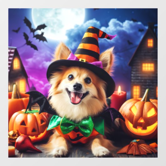 Bewitching Pup's Halloween Howl Raamsticker (Vel)