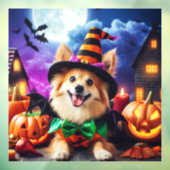 Bewitching Pup's Halloween Howl Raamsticker (Vel 3)