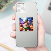 Bewitching Pup's Halloween Howl Sticker (Telefoon)
