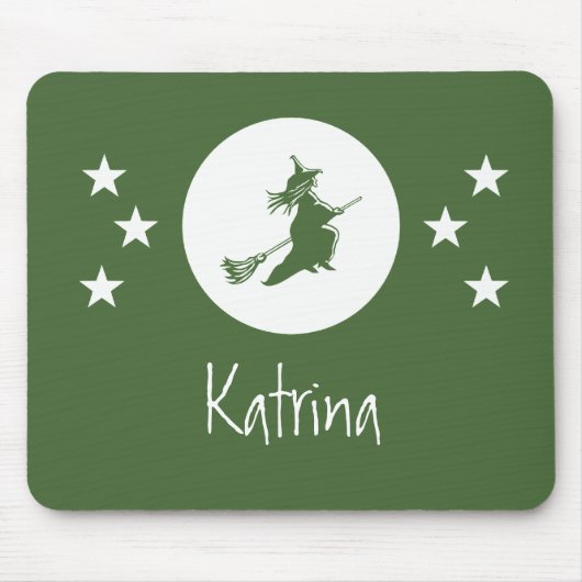 Bewitsen van Halloween Mousepad, Green Muismat (Voorkant)