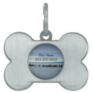 Bewolkt bij Whitefish Bay Pet ID Tag Huisdieren Naamplaatje