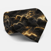 bewolkt hemelpatroon stropdas (Opgerold)