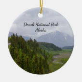 Bewolkt in Denali Ornament (Voorkant)