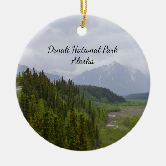 Bewolkt in Denali Ornament (Voorkant)