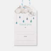 Bewolkt met een kans op Sprinkles Dank u Cadeaulabel (Voorkant)