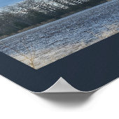 bewolkt Poster van het waterlandschap (Hoek)