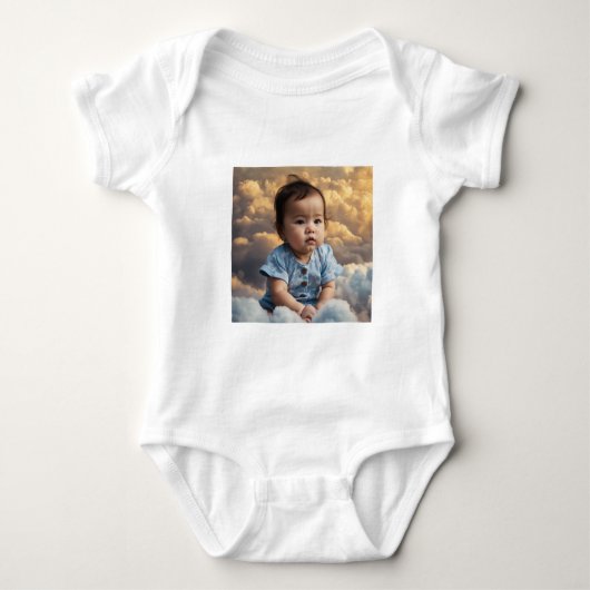 bewolkte baby romper (Voorkant)