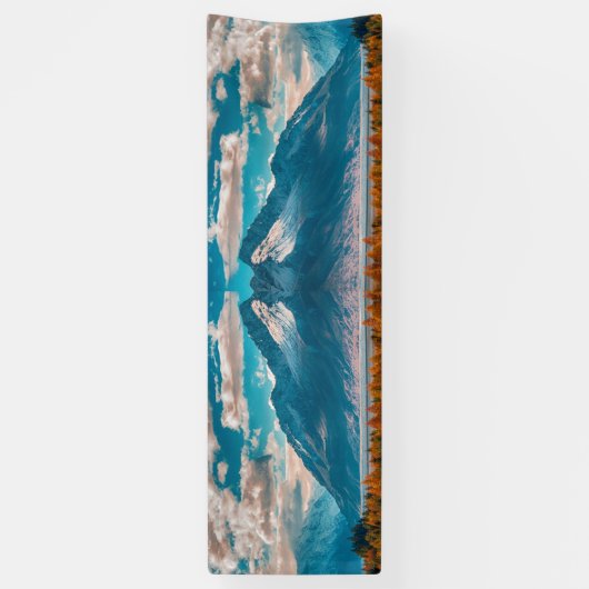 BEWOLKTE BERGEN SPANDOEK (Verticaal)