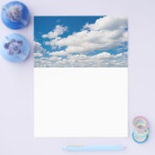 Bewolkte blauwe hemel flyer (Enkel)