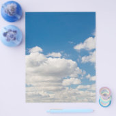 Bewolkte blauwe hemel flyer (Enkel)