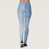 Bewolkte Blauwe Lucht Leggings (Achterkant)