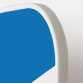 Bewolkte Blauwe Lucht Over Gestreept Met Naam Pickleball Paddle (Links Detail)