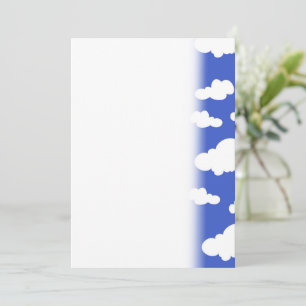 Bewolkte Blauwe Lucht Witte Wolken Droomachtige Be Save The Date