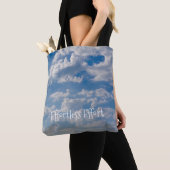 Bewolkte blauwe luchten tote bag (Dichtbij)