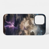 Bewolkte bliksemstorm  iPhone hoesje (Achterkant horizontaal)