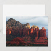 Bewolkte Coffee Pot Rock in Sedona Arizona (Voorkant / Achterkant)