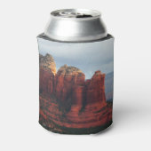 Bewolkte Coffee Pot Rock in Sedona Arizona Blikjeskoeler (Blikje Achterkant)