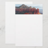 Bewolkte Coffee Pot Rock in Sedona Arizona Briefpapier (Voorkant / Achterkant)