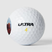 Bewolkte Coffee Pot Rock in Sedona Arizona Golfballen (Logo)