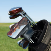 Bewolkte Coffee Pot Rock in Sedona Arizona Golfheadcover (Insitu)
