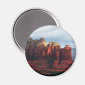 Bewolkte Coffee Pot Rock in Sedona Arizona Magneet (Voorkant / Achterkant)