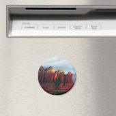 Bewolkte Coffee Pot Rock in Sedona Arizona Magneet (Insitu (Vaatwasser))