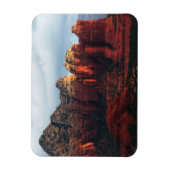 Bewolkte Coffee Pot Rock in Sedona Arizona Magneet (Verticaal)