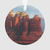 Bewolkte Coffee Pot Rock in Sedona Arizona Ornament (achterkant)