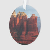 Bewolkte Coffee Pot Rock in Sedona Arizona Ornament (voorkant)
