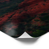 Bewolkte Coffee Pot Rock in Sedona Arizona Perfect Poster (Hoek)