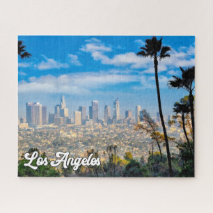 Bewolkte dag boven Los Angeles, Californië Legpuzzel