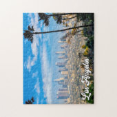 Bewolkte dag boven Los Angeles, Californië Legpuzzel (Verticaal)