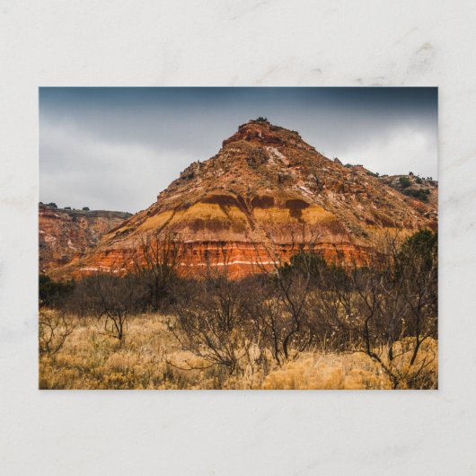 Bewolkte dag boven Palo Duro Canyon State Park, Te Briefkaart (Voorkant)