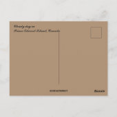 bewolkte dag op een strand op Prince Edward Island Briefkaart (Achterkant)