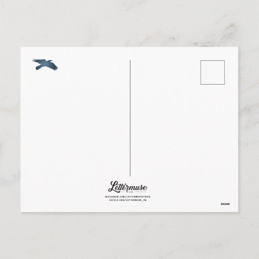 bewolkte dagen / Briefkaart (Achterkant)